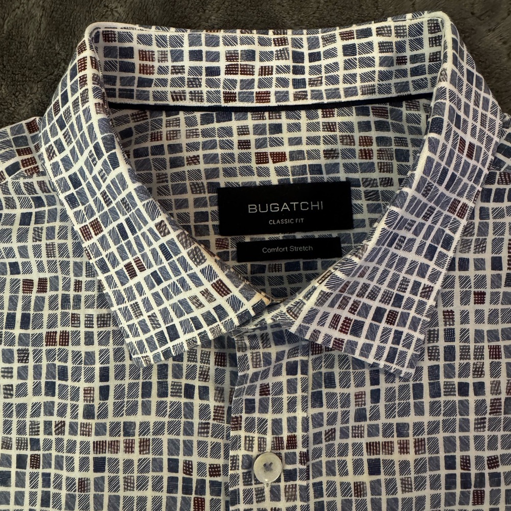 Bugatchi Men's Classic Fit Comfort Stretch